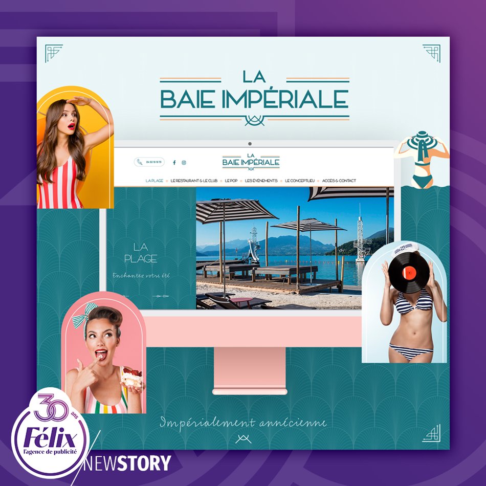Plage privée, restaurant, rooftop &amp; clubbing : la Baie Impériale est LE nouveau lieu incontournable d'#Annecy. 

Nouvelle collaboration de l'<a href="/agencefelix/">Agence Félix</a> et du <a href="/GroupePvg/">GROUPE PVG</a> autour de ce projet. Plus d'infos : felix-creation.fr/projet/communi… 

#byFélix