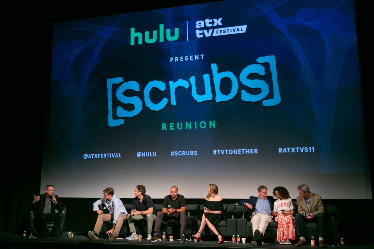 ATX TV Festival (@atxfestival) on Twitter photo 🩺ICYMI at #ATXTVs11, you can now watch our super-sized #Scrubs Reunion w/<a href="/VDOOZER/">Bill Lawrence</a>, cast members <a href="/zachbraff/">Zach Braff</a> <a href="/donald_faison/">Donald Faison</a> <a href="/sarahchalke/">Sarah Chalke</a> <a href="/itisIjudyreyes/">Judy Reyes</a> <a href="/JohnCMcGinley/">John C. McGinley</a> & Neil Flynn + moderator <a href="/franklinavenue/">Michael Schneider</a> here: youtu.be/Ke8tQbK1sc4
Stream the entire series now on <a href="/hulu/">Hulu</a>! 🩺ICYMI at #ATXTVs11, you can now watch our super-sized #Scrubs Reunion w/<a href="/VDOOZER/">Bill Lawrence</a>, cast members <a href="/zachbraff/">Zach Braff</a> <a href="/donald_faison/">Donald Faison</a> <a href="/sarahchalke/">Sarah Chalke</a> <a href="/itisIjudyreyes/">Judy Reyes</a> <a href="/JohnCMcGinley/">John C. McGinley</a> & Neil Flynn + moderator <a href="/franklinavenue/">Michael Schneider</a> here: youtu.be/Ke8tQbK1sc4
Stream the entire series now on <a href="/hulu/">Hulu</a>!
