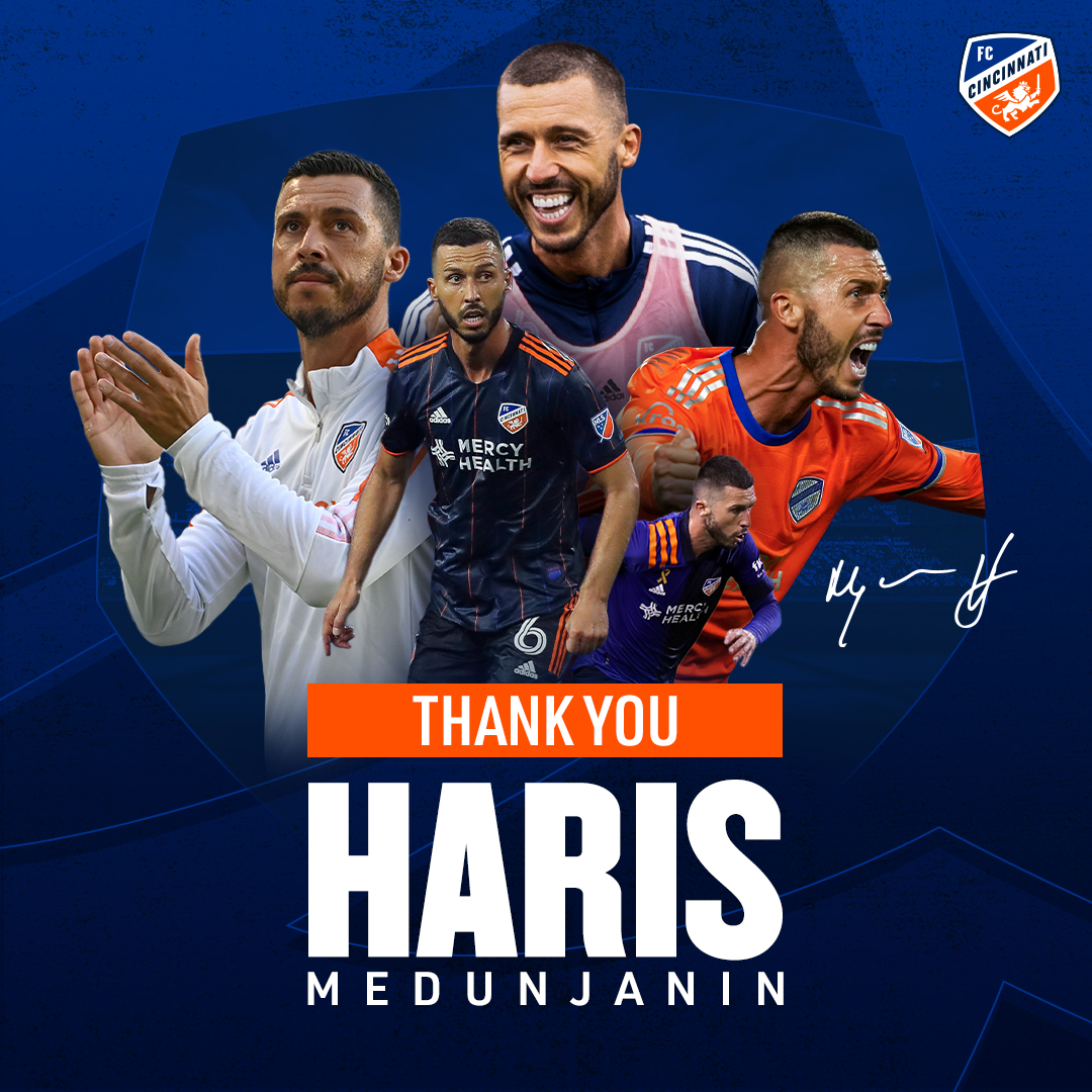 fccincinnati's tweet photo. Always a leader on and off the pitch. We wish you the best throughout the rest of your career!

Thank you, Haris! 🧡💙 https://t.co/usxZbjPwRQ