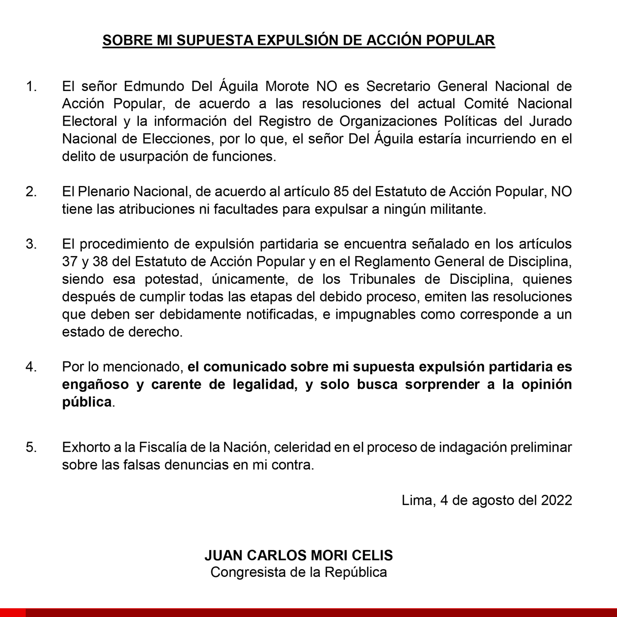 Juan Carlos Mori tweet media