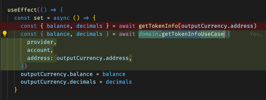 d4vecarter's tweet photo. #refactorizar varias funciones repetidas por una dApp y crear un único useCase que permita encapsular, testear y reutilizar lógica de negocio ... priceless!
Crees que la arquitectura hexagonal en el #frontend es un overkill? https://t.co/ZJJi4Lp3Cy