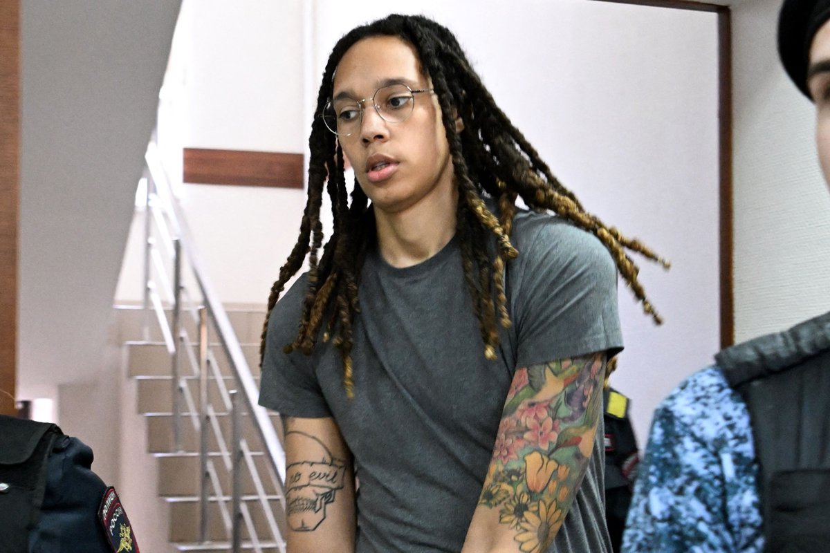 Complex's tweet photo. BREAKING: Brittney Griner sentenced to 9 years in Russian prison on drug charges.

Full story: https://t.co/XMArmHMW5G https://t.co/AnVmcw0yX2