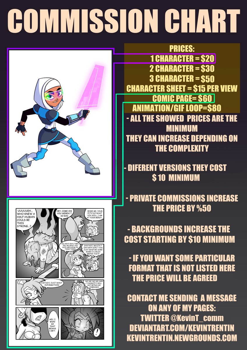 KevinT_comm's tweet image. Time to work!
#commissionsopen!!