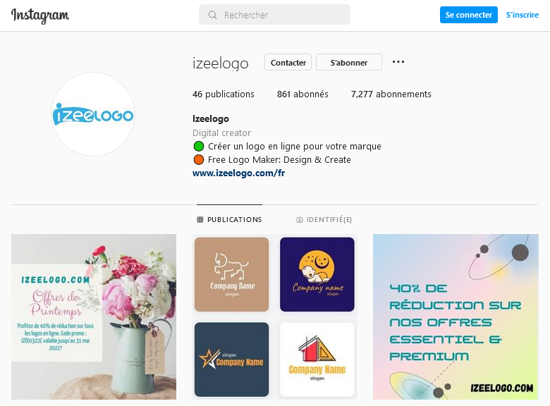 #izeelogo Logo Maker est aussi sur #instagram. N'hésitez pas à nous suivre pour être au courant de toutes nos actualités ! Vous souhaitez devenir notre partenaire ? Ne manquez pas à nous le faire savoir #logodesign #seo #website #affiliation #codepromo
izeelogo.com/fr