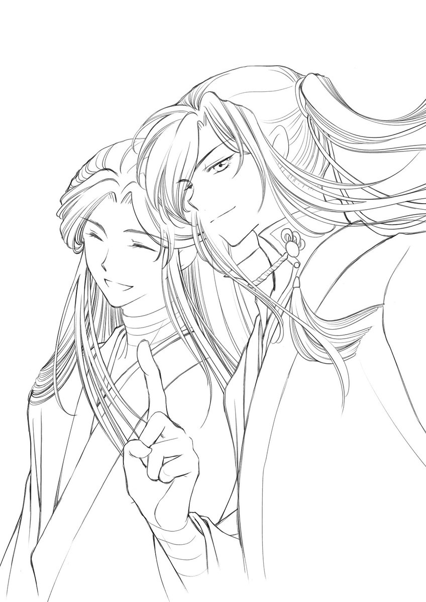 モブにマウント取りに来る三郎

#天官賜福  #天官賜福アニメ #TGCF
#花怜  #hualian 

線画回帰中⋯←もう色塗り諦めた 