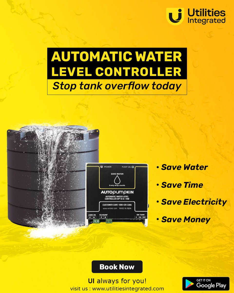 UtilitiesInte's tweet image. We provide you with automatic water level controller to stop tank overflow. 
Follow us to know more about our services.

#automaticwaterlevelcontroller #AutomaticWaterLevel #automaticwaterlevelcontrol #waterlevelcontroller #waterlevelcontrol #utilitiesintegrated #utilityservices
