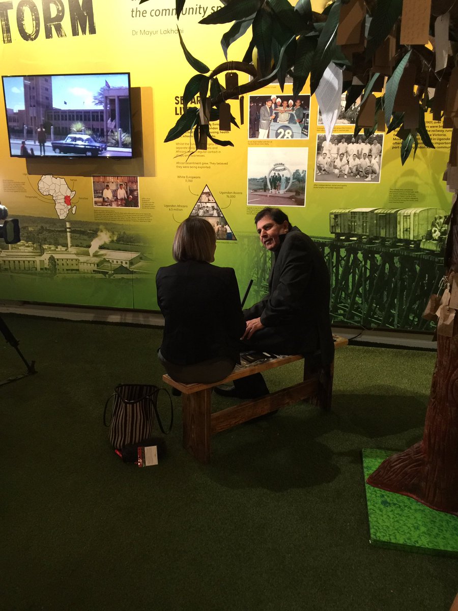 Supporting <a href="/RupalR/">Rupal Rajani</a> today with a group of residents from Belgrave Neighbourhood Housing Coop <a href="/Belgravecoop/">Belgrave Neighbourhood Co-op Housing Association</a> on their visit to Leicester Museum, New Walk - a guided tour of Rebuilding Lives - 50 Years of Ugandan Asians in Leicester with interviews on BBC East Midlands Today