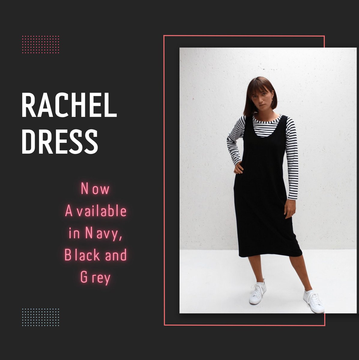 FoxyByDesign's tweet photo. Our gorgeous Rachel Dress from @chalkuk is now available in Navy, Black and Grey! #foxybydesignuk #chalkukstockist #womensboutique #capsulewardrobe #versatiledress #stylishwomen #womenwithstyle #simplestyle #stylemadeeasy #comfortandstyle #loveyourstyle #lovewhatyouwear https://t.co/KgyKu8I8Y5