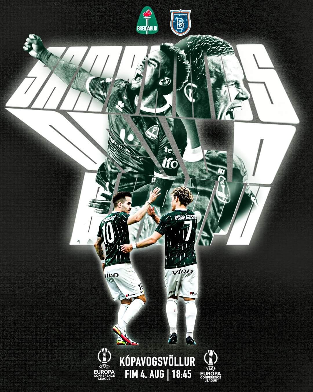 breiablik takımının maç önü hazırladığı görsel