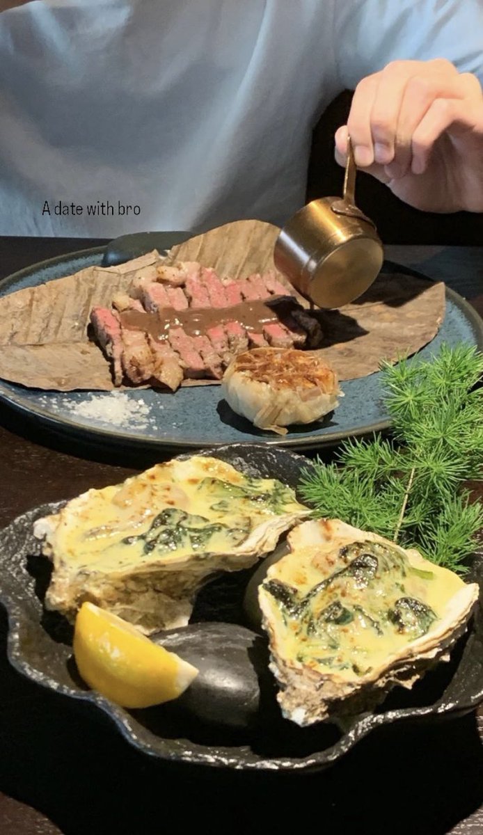 j__kwe's tweet photo. is taehyung having a date with his brother? 🥹🤍 https://t.co/bPwOOCXnIB
