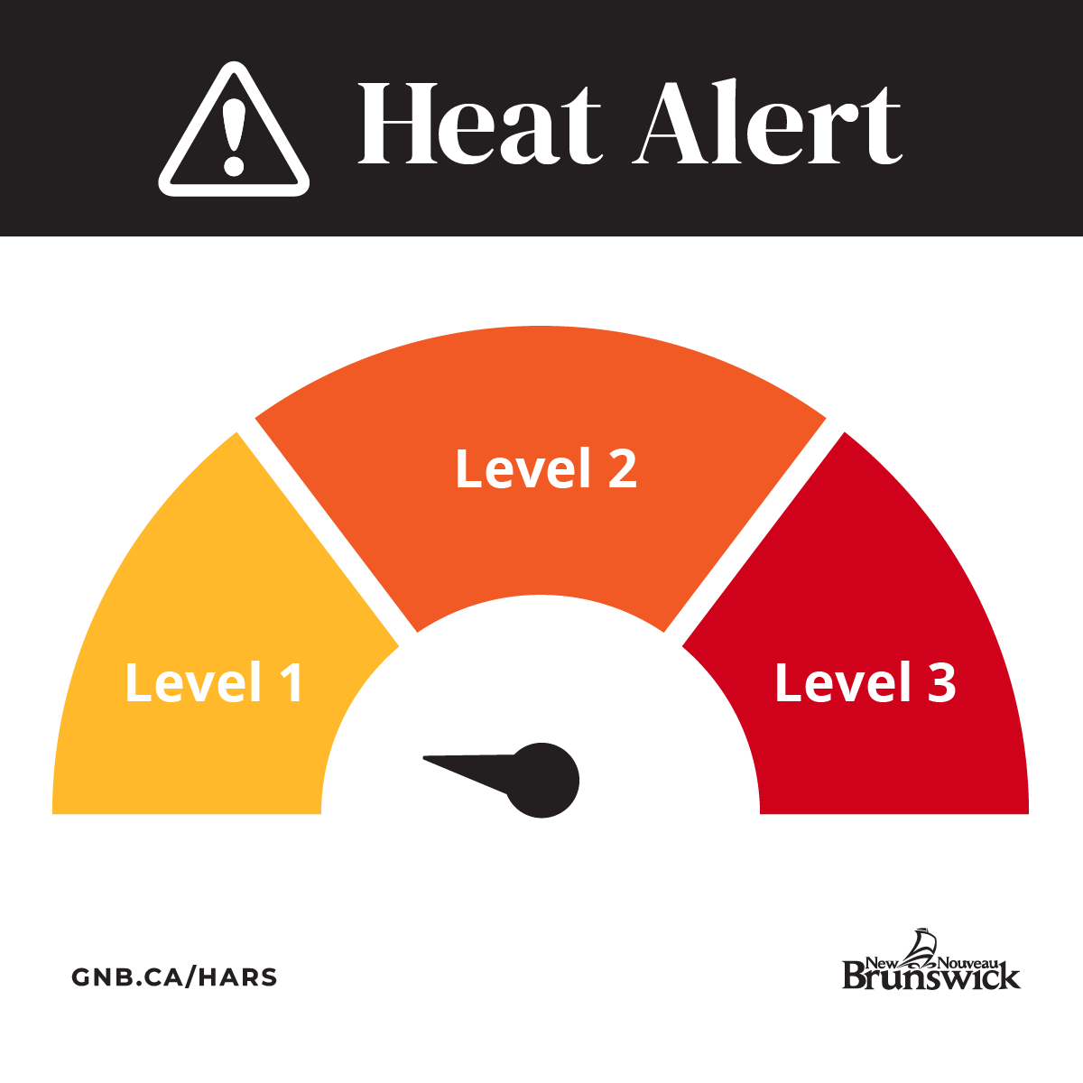 Gov_NB's tweet photo. A Heat Alert (LEVEL 1) is being issued for Aug. 4-5 for:
Moncton and Southeast region, Grand Manan and Coastal Charlotte County, Saint John and County, Fundy Park, Woodstock and Carleton County, Stanley, Doaktown, Blackville and Victoria County. https://t.co/ltVsKvTyN0
