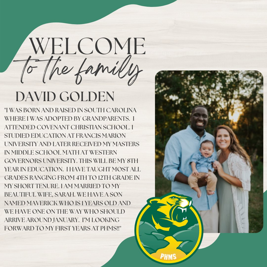 PHMSCougars's tweet photo. πππWelcome to the PHMS family! πππ
Ron Gilmer
David Golden
#PHcougarPRIDE #GoCougars https://t.co/ydwRq2UWXJ