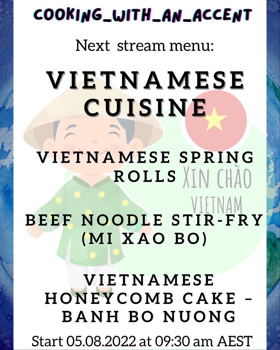 cooking_accent's tweet photo. Tomorrow’s stream will run on schedule. See you at 9:30 am AEST #cooking_with_an_accent #twitch #twitchstreamer #twitchcookingstream https://t.co/0U6XVbedIk