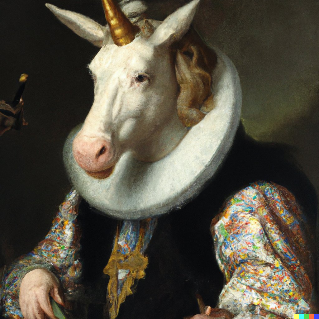 oppie85's tweet photo. Future art historians will be wondering what to make of Vermeer's "Unicorn Period"
#dalle #dalle2 #aiart https://t.co/cQ3vy0i6uD
