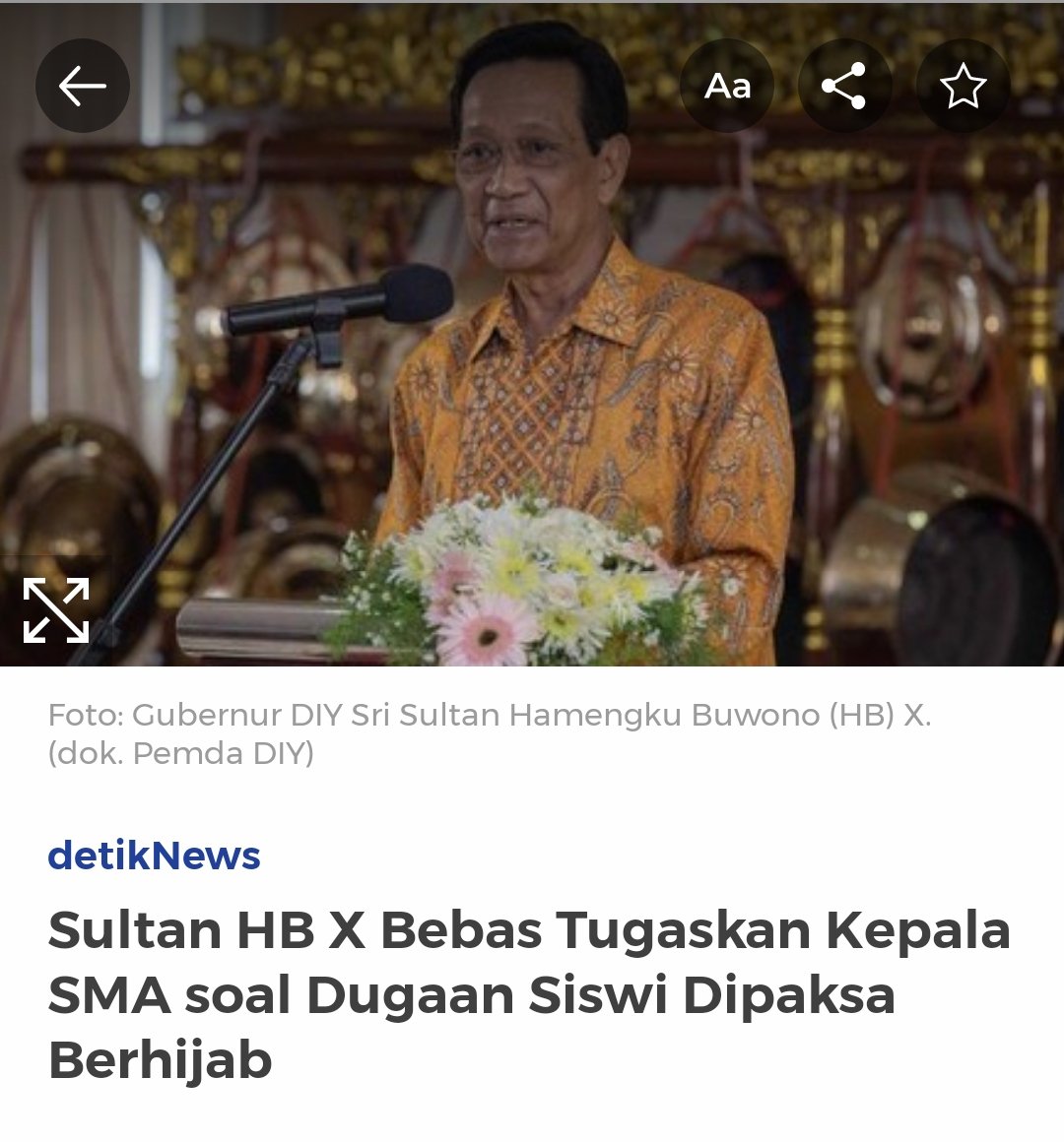 Sy secara pribadi salut sama Sultan HB X. Kiranya Bpk dilindungi sama Tuhan yang Maha Kuasa.. 
#kadrunkepanasan.