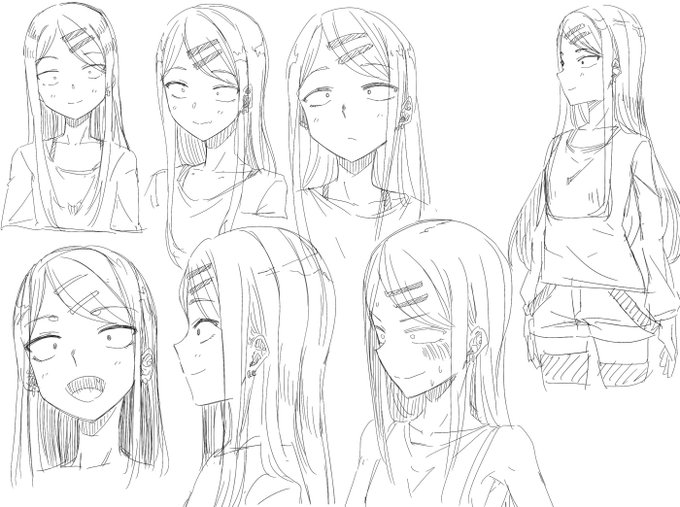 顔を可愛く描けるようになりたいから練習するぞ! 28 