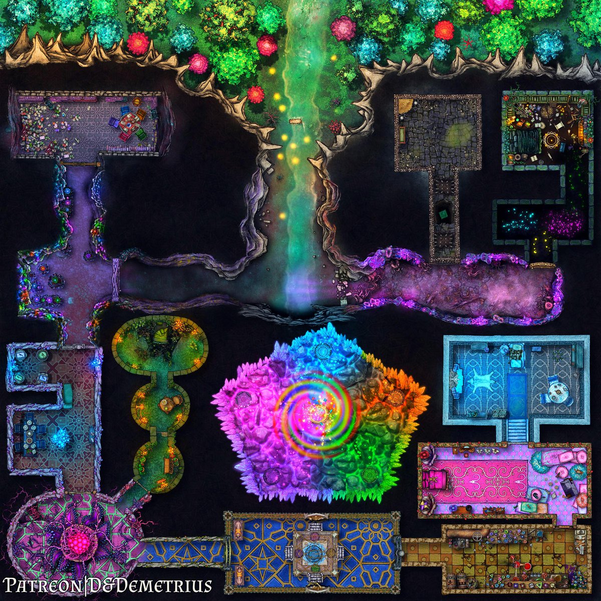 Another one of my older maps. It's special to me, cause it was one of the most fun dungeons to make, even though a lil different from the style I usually do!