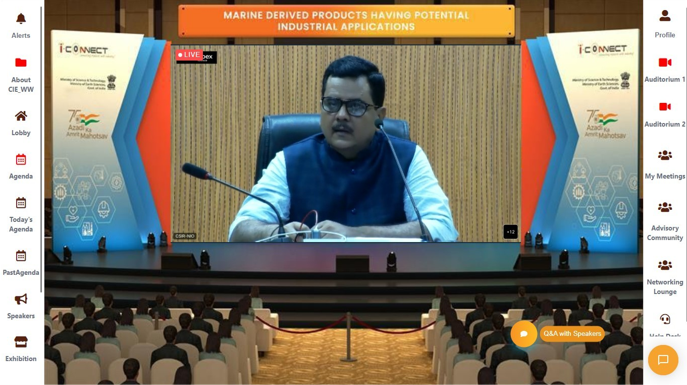 i_Connect75's tweet photo. Here are the glimpses from today's @i_Connect75 virtual event #2- Marine-derived products having potential industrial applications.
#iconnect75 #iconnect #azadikaamritmahotsav2022 https://t.co/mmZGl3SHeA