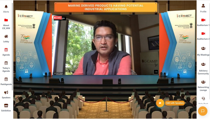 i_Connect75's tweet photo. Here are the glimpses from today's @i_Connect75 virtual event #2- Marine-derived products having potential industrial applications.
#iconnect75 #iconnect #azadikaamritmahotsav2022 https://t.co/mmZGl3SHeA