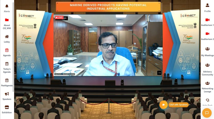 i_Connect75's tweet photo. Here are the glimpses from today's @i_Connect75 virtual event #2- Marine-derived products having potential industrial applications.
#iconnect75 #iconnect #azadikaamritmahotsav2022 https://t.co/mmZGl3SHeA
