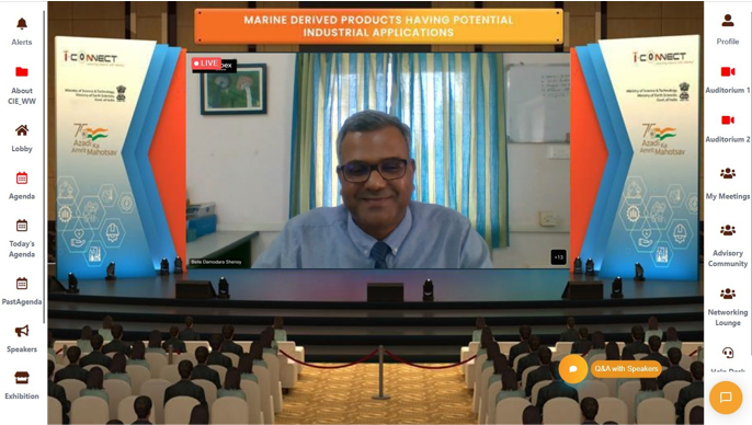 i_Connect75's tweet photo. Here are the glimpses from today's @i_Connect75 virtual event #2- Marine-derived products having potential industrial applications.
#iconnect75 #iconnect #azadikaamritmahotsav2022 https://t.co/mmZGl3SHeA