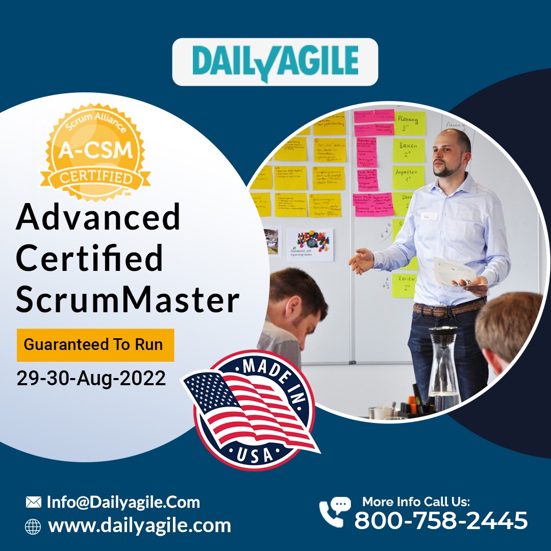 agilekiran's tweet photo. Advanced Certified Scrum Master certification program Guaranteed to Run on 29th and 30th Aug, enhance your Scrum implementation skills to register here - https://t.co/dMI4MI2pBi or WhatsApp us - +1 (610) 564-7659 to know more in details for A-CSM
#ACSM #AdvancedScrumMaster https://t.co/4OJSgUEPxu