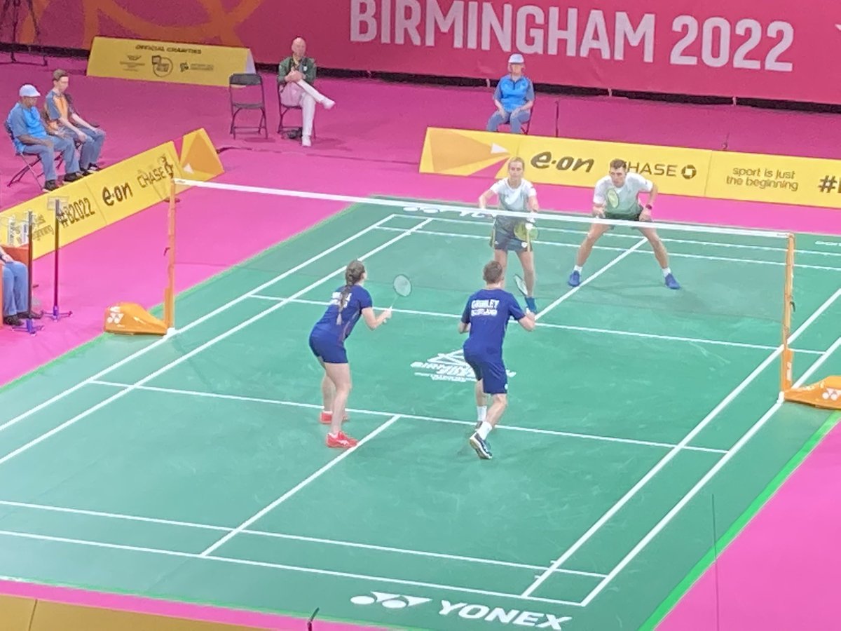 Come on <a href="/eleanorodonell/">Eleanor O'Donnell</a> <a href="/chrisgrimley_/">Christopher Grimley</a> <a href="/Team_Scotland/">Team Scotland</a> <a href="/BadmintonScot/">BadmintonScot</a> 🏸🏸