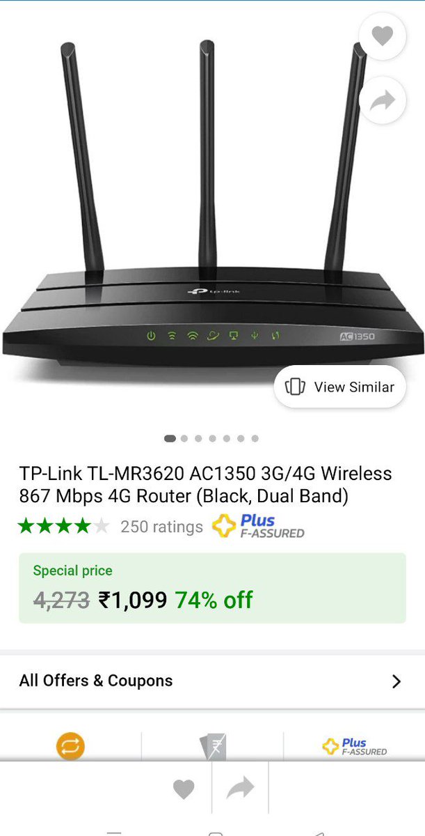 Suraj00918792's tweet photo. @Flipkart @flipkartsupport 
Price error bug hai iski vajha se kam price me mile raha hai log ko https://t.co/kLxH2UuwQj