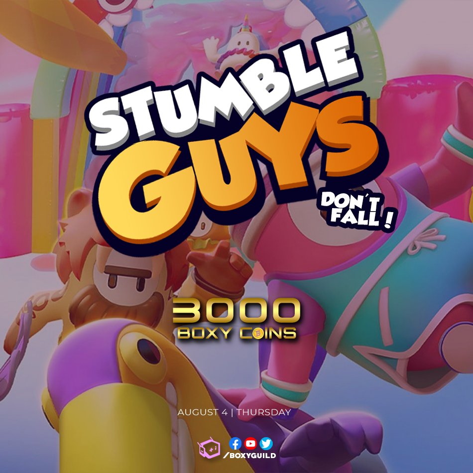 boxyguild's tweet image. Another Stumble Rumble moment!

Join us tonight here at Boxy Guild's Discord Server at 9:30PM (PhST).

More details here:
discord.com/channels/81832…