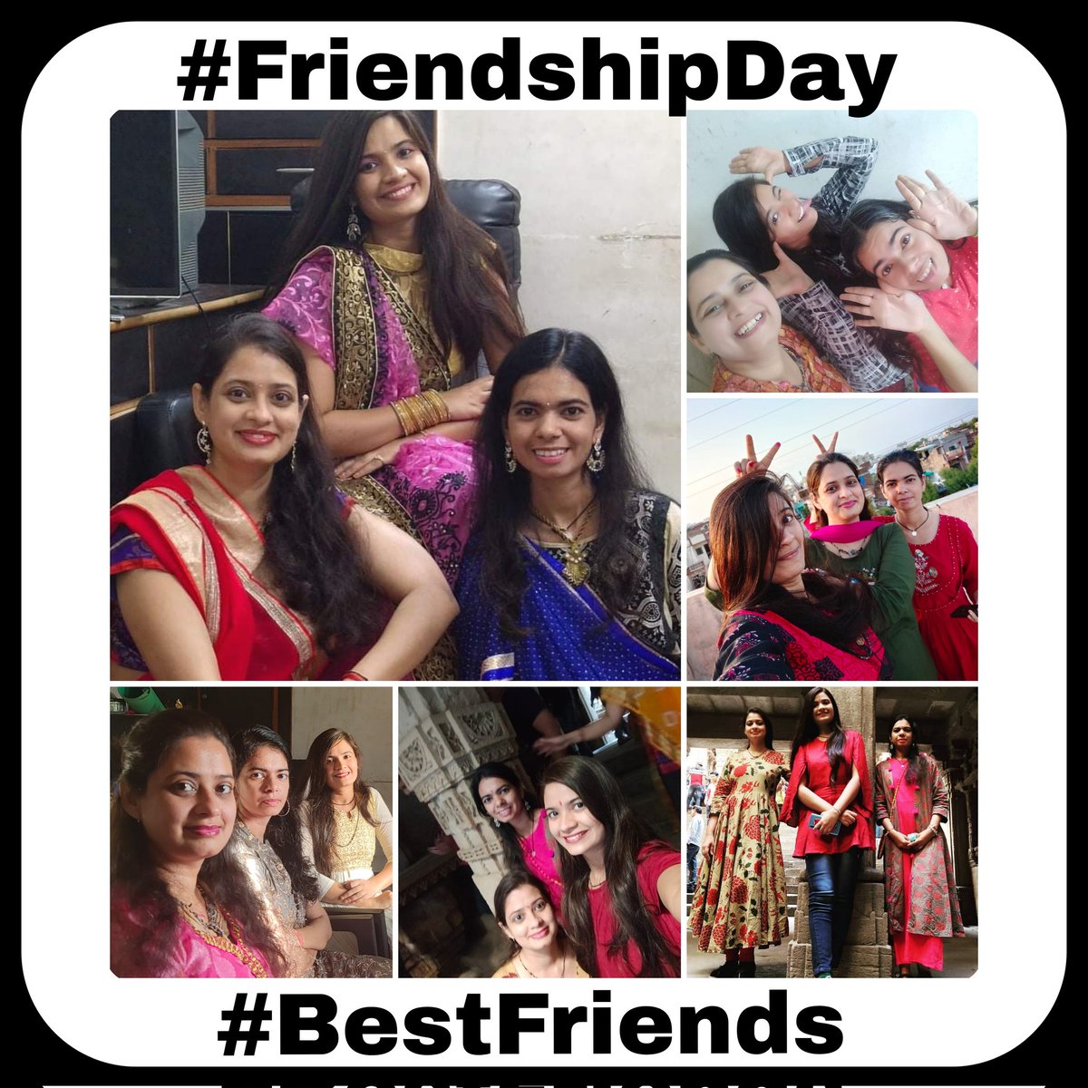 Sruusti's tweet photo. @hgs_healthcare #ToGoodTimes @hgs_healthcare 
Happy Friendship Day 💕
@Kiinnjj @K9Guj
"Yaaron dosti badi hi haseen hai"
Here is my 'haseen dosti' memory with my friends Our bond is like sisters we are so much selfie lovers actually the greatest gift of life is friendship 💕love you guys 😘 https://t.co/BYjfdrcm9h
