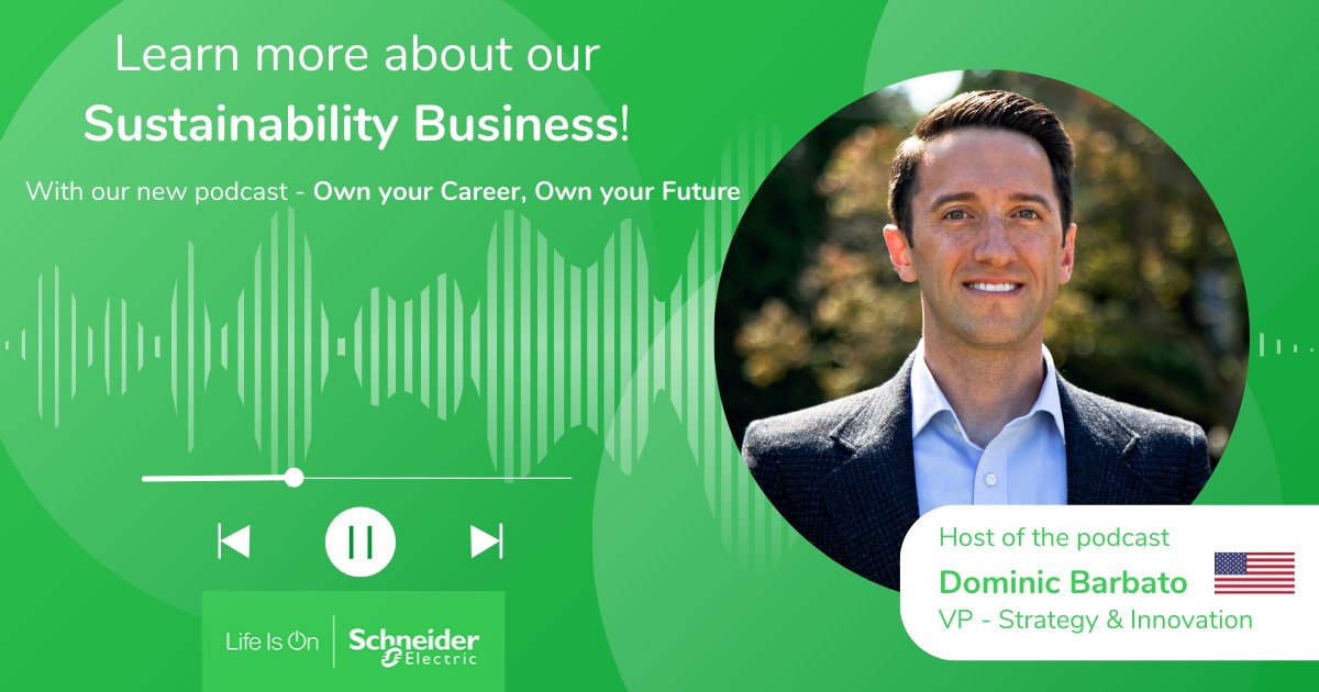 In our recent episode of Own Your Career, Own Your Future podcast, our VP Strategy and Innovation, Dominic Barbato and HR Business Partner for the Sustainability Business, Julia Arnold, will tell you how you can accelerate your career in Sustainability 🎧 spr.ly/6017z43Mf