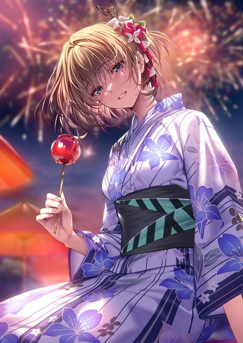 実は昨日上げた楓さんイラストは『アマカノ+』の聖さんのオマージュなんだよ!
気づいた人いたかな・・・? 