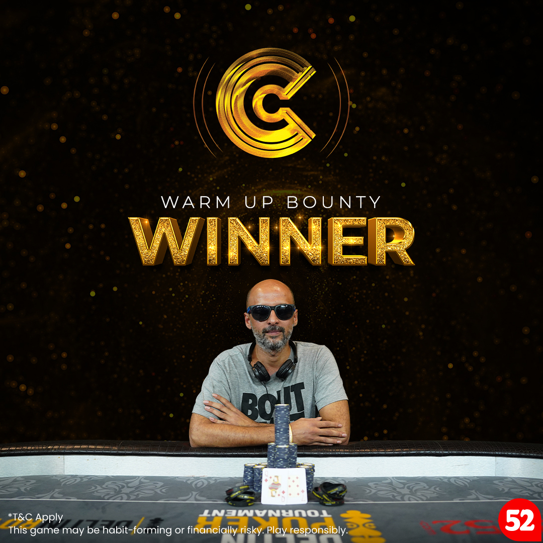 Adda_52's tweet photo. Many congratulations to the Colossus Warm Up Bounty Winner - Shravan Chhabria!
Keep it up and Unleash yourself to new levels in the series!

#UnleashYou #Colossus #Adda52colossus https://t.co/P9nGUfsECd