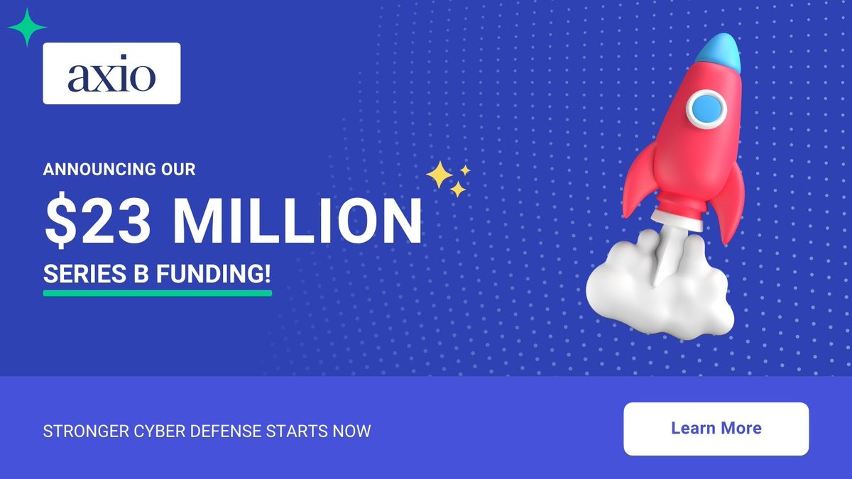 axio's tweet image. 🎉 We are thrilled to announce our Series B Raise led by ISTARI. This funding round will fuel our mission to make every organization more resilient to cyber attacks. Hear more from CEO and Co-Founder Scott Kannry below: axio.info/3zThrKT👇🏽