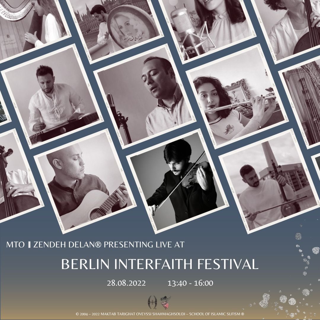 MTO | Zendeh Delan®️is delighted to attend Berlin Interfaith Festival organised by <a href="/FaithsInTune/">FAITHS IN TUNE</a> on 28 August 2022 at the @ufaFabrik Berlin. 

#faithsintune #interfaith #musicfestival #sufimusic #mtoshahmaghsoudi #zendehdelan #classicalmusic #workshop  #ufaFabrik #zekr #dhikr