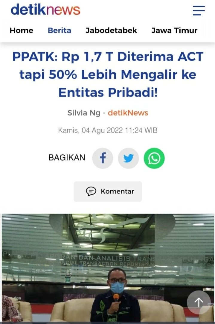 Wah mantab..
Nyunatnya ga tanggung2  boz !!
Uang donasi gurih juga ya...😃😃