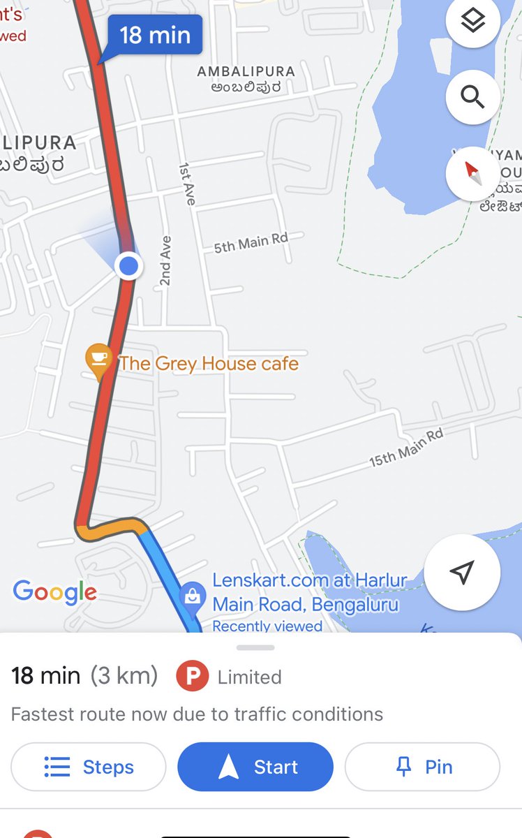 18 minutes for 3 km accompanied with NONSTOP RAIN, fair ask 😮‍💨
<a href="/peakbengaluru/">Peak Bengaluru</a>