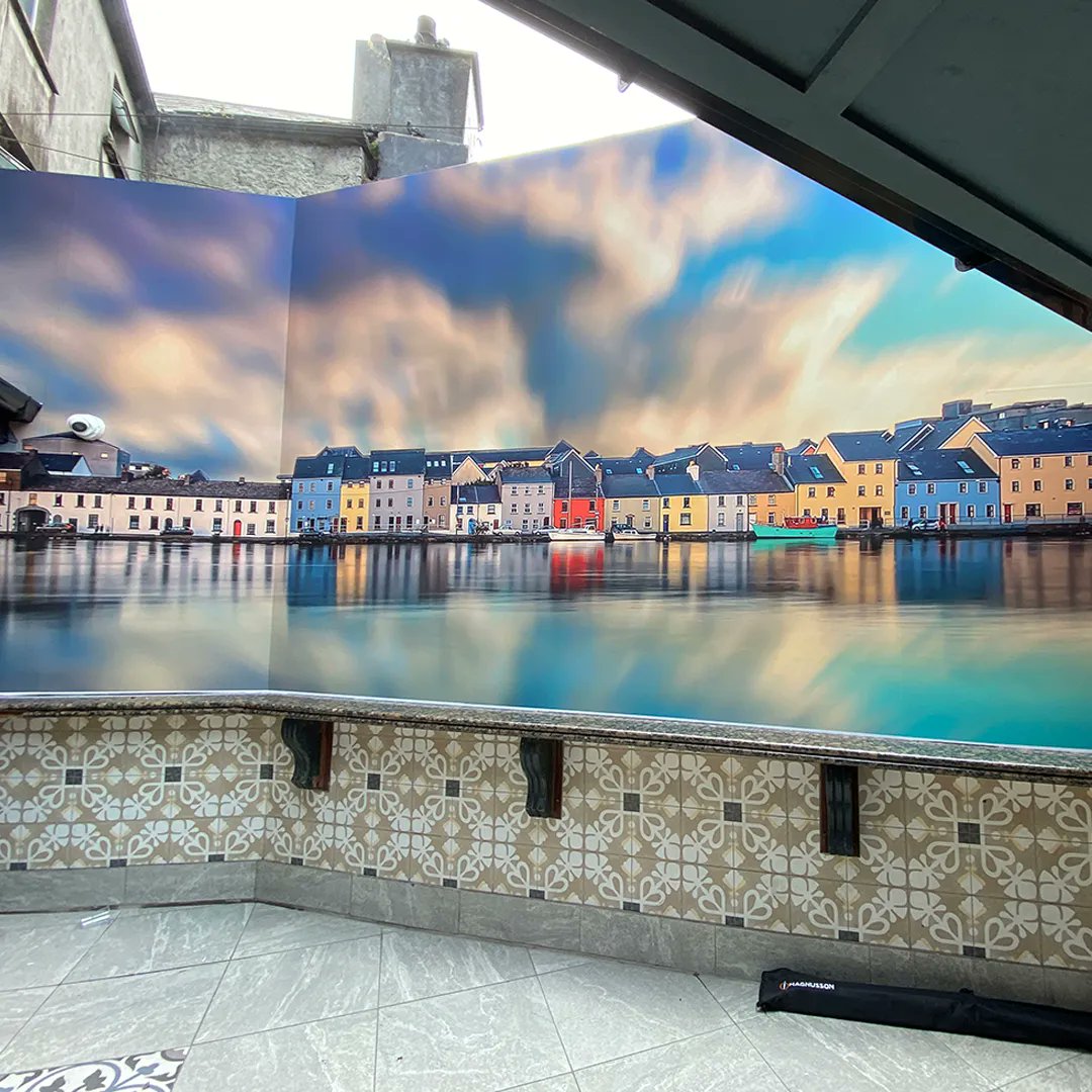 iSupplyGalway's tweet image. Digital Vinyl Wallpaper, The Front Door, Galway
Our installers transformed the outdoor smoking area @frontdoorpub which was panelled and had digital vinyl wallpaper fitted with this fab image of the Long Walk.
#iSupplyGalway #PrintAndInstall #DigitalWallpaper