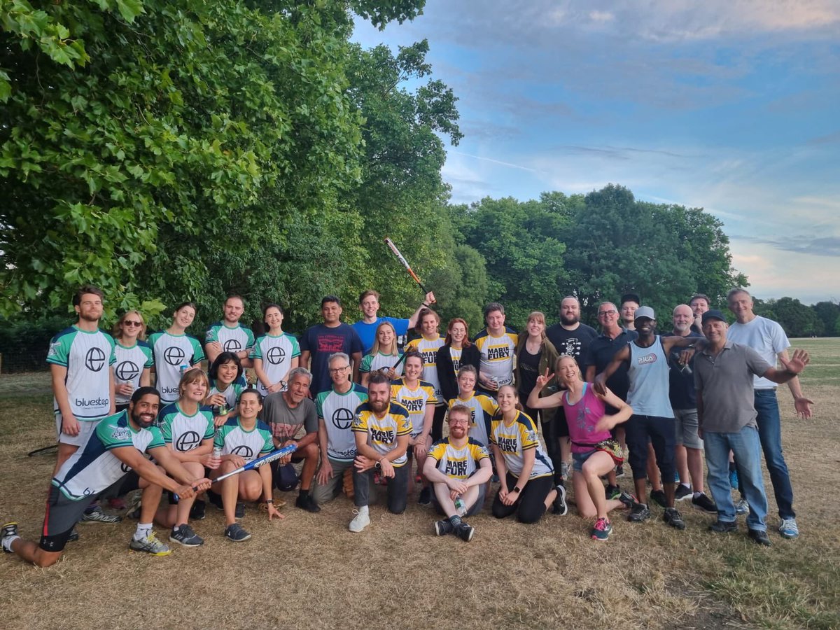 Great night last night playing an innovate friendly against <a href="/ClientEarth/">ClientEarth</a> and cocksox at the same time reminding us just how fun <a href="/CharitySoftball/">London Charity Softball League</a> is. Our attempt at a human pyramid was the most difficult play of the night in our lovely <a href="/bluestep_s/">Bluestep Solutions</a> shirts