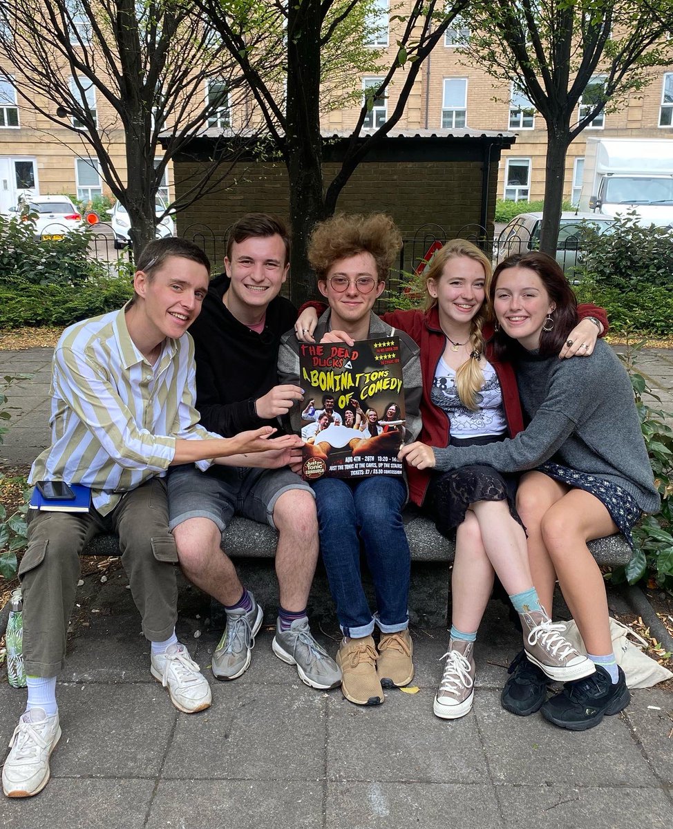 Today’s the day! It’s <a href="/TheDeadDucks/">The Dead Ducks</a> first preview show today at @Justthetonic and we’re quacking in our boots with excitement! Who is coming to see us?! 13:20 @ the Caves! #edfringe2022 #sketchcomedy #sketch #edfringe #justthetonic #york