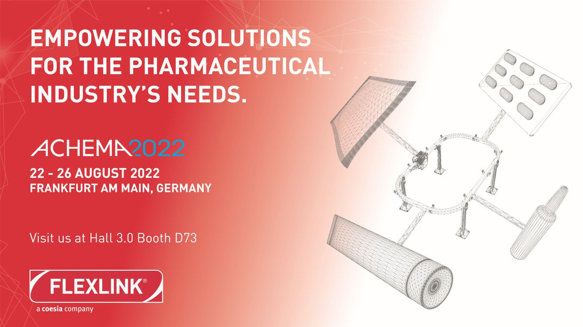 ACHEMA 2022 will open its doors to the key players of the international process industries and suppliers in less than three weeks.  Visit us in Hall 3.0, Stand D73, and get a live demo of our vial handling solution X45.

#Pharma #Production #Engineering
Read less