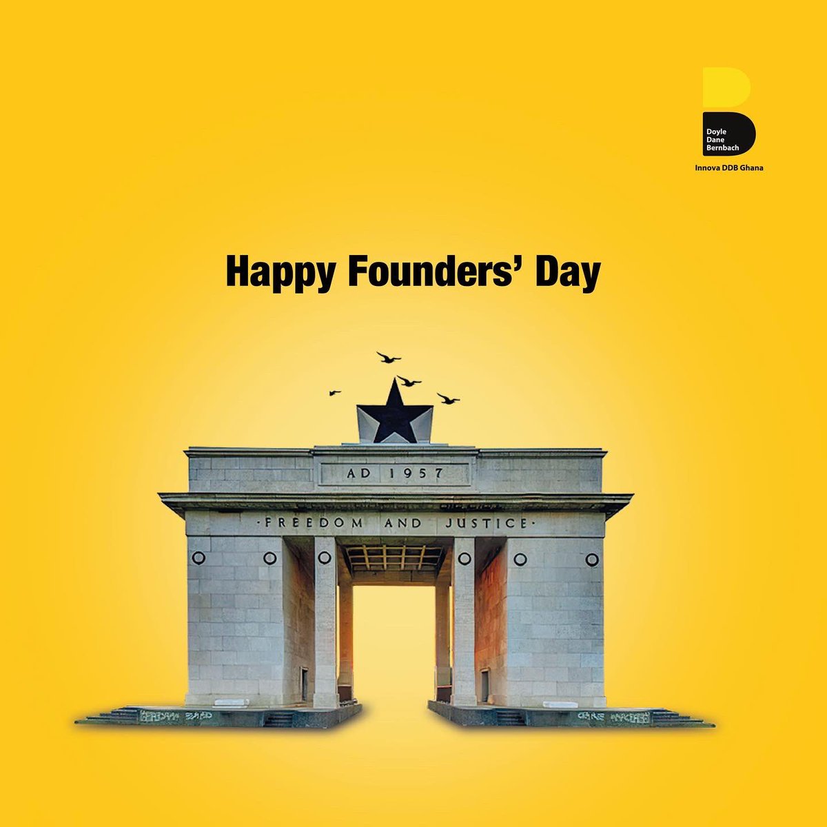 InnovaDDBGhana's tweet photo. Celebrating our Founders’ that led Ghana to her freedom. Together they fought and prevailed. Happy Founders’ Day!
#Foundersday #InnovaDDB #Ghana https://t.co/A29jdmD3Ux