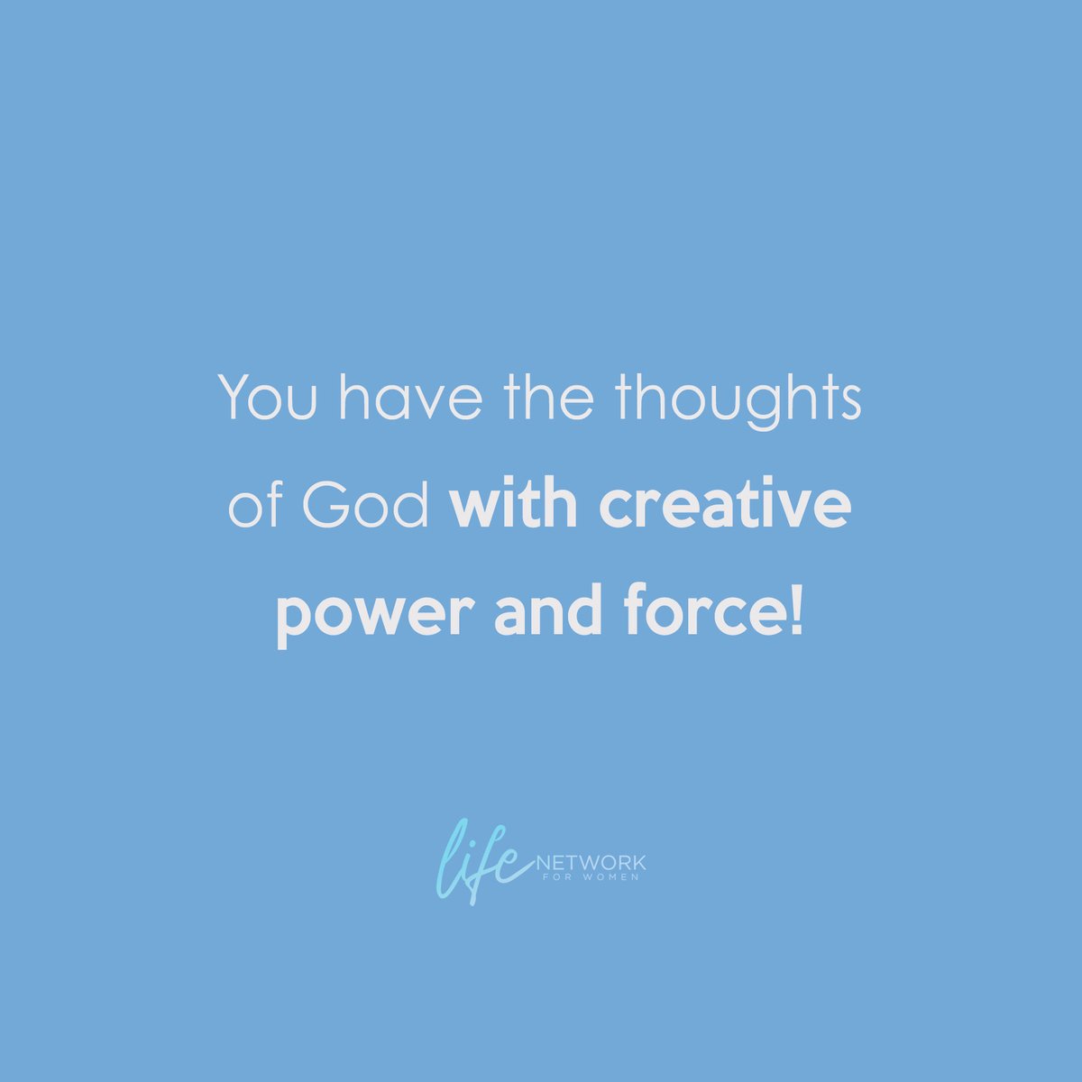 LifeNetwork_FW's tweet photo. Don't just think outside of the box, think like there is no box. You have the thoughts of God with creative power and force! Download the Life Network For Women App for FREE today. https://t.co/NDNbWCw7CP