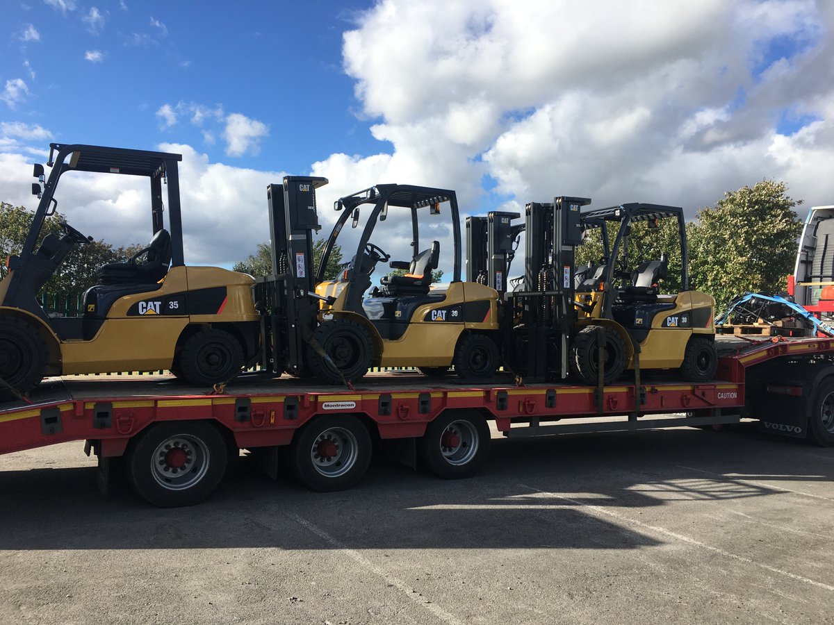 Arriving next week in Middlesbrough - New stock of  CAT Diesel Counterbalance 3T &amp; 3.5T Container loading forklift trucks for hire or for sale. Tel: 01642 459545 to reserve yours. #newforklift #advancedmhl #CAT #dieseltruck #containerstuffer #containerloading #competitiveprices