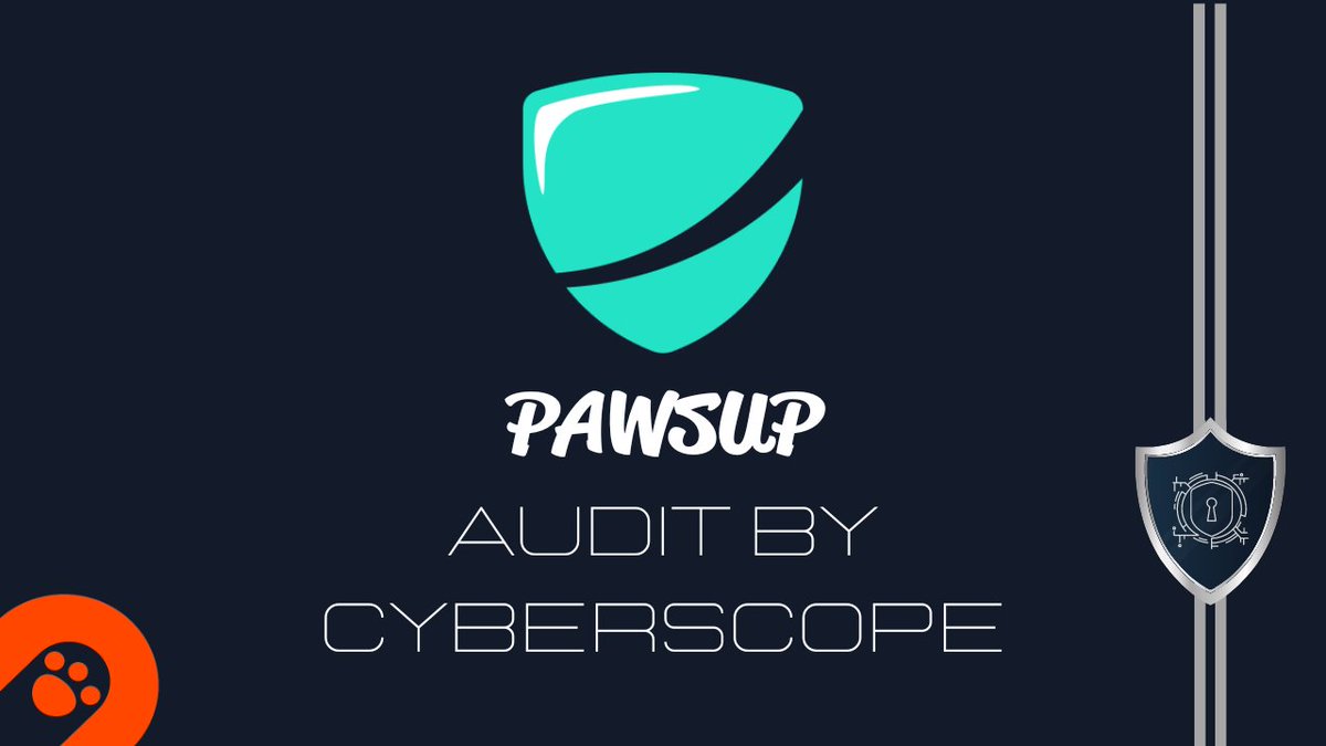 PawsupIO's tweet image. ⚡️ANNOUNCEMENT⚡️

🟥PAWSUP SMART CONTRACT IS AUDITED BY @cyberscope_io ( $PAWS )

☑️Full Audit Report - Github
github.com/cyberscope-io/…

☑️Audit Report - Coinscope.io
coinscope.co/coin/2-paws/au…

#PAWSUP #PAWS #MOVE2EARN #MOVETOEARN #Audit #SmartContract #Crypto #Blockchain