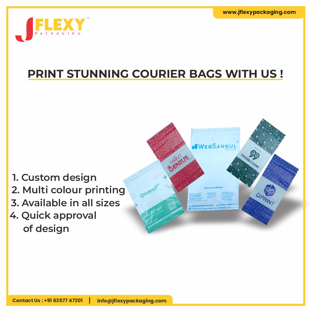 JflexyPackaging's tweet photo. Wrap your products with our expert courier packaging services.
We offer multiple designs, avail these asap!
Visit our website to know more.
#flexy #jflexypackaging #packaging #customized #deliver #durable #bubblebag #bubblecourierbags
#ecommercecourierbag
#ecommerce https://t.co/BseOgt1kLJ