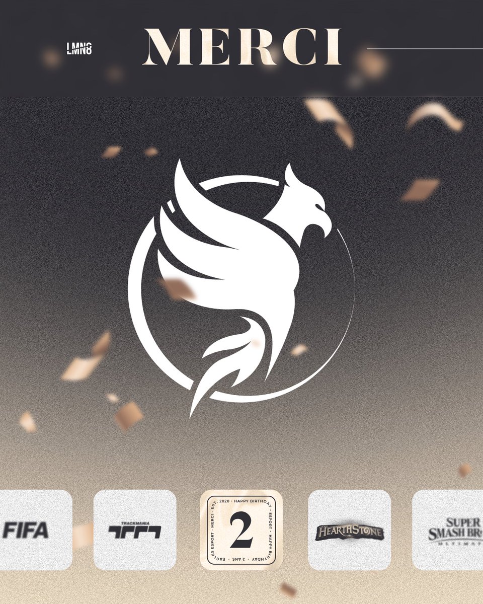 [#Birthday] 🎂

Déjà 2 ans d'existence, toujours debout !

Nous sommes passés au travers de multiples expériences comme de la WebTV, de l'organisation de tournois, de la gestion d'équipes, ...

Avec plaisir, nous remettons le couvert pour une troisième année !

#EaglesAssemble 🦅