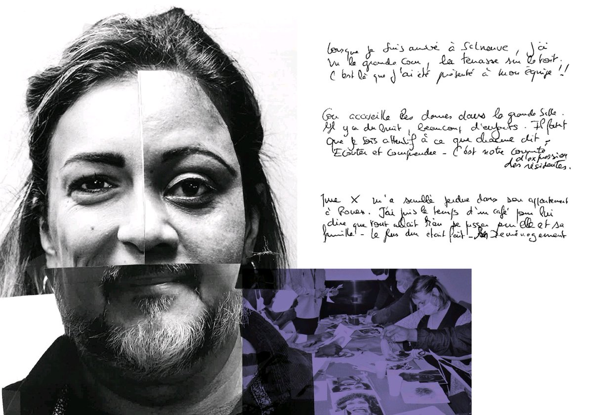 CASP_asso's tweet image. #ROBOTECA - 2/5 Série de portraits-robots. Nouveau #portrait issu de la superbe série Roboteca, des portraits composés de photos, symbole de mixité sur lesquels viennent se pose les mots/maux des hébergés et salariés du @CASP
SeverineSajous #solidarité #humanité