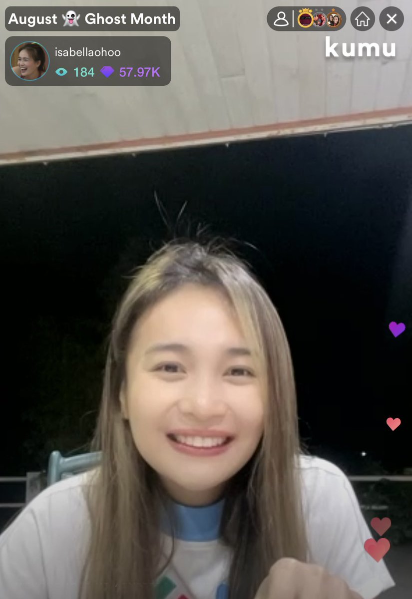 TeamIsabelOFC's tweet photo. Thank you so much to everyone who watched Isabel’s live! 💖 and thank you for all the VGs, hearts, and comments ✨ 

See you again at 8:30PM for #KathtalkWithIsabel 🥰 (on Kathleen’s Kumu account!) 

@isabellaohoo | #IsabelLaohoo https://t.co/bLm0exNtqh