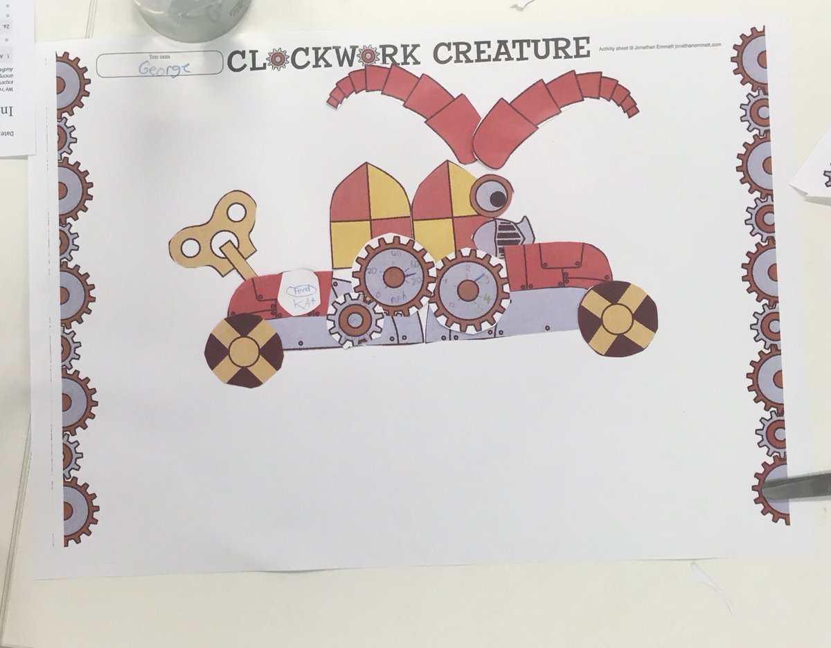 JonathanEmmett's tweet photo. Some terrific clockwork creatures (and one car) created at this morning’s ⁦@NottsLibraries⁩ #TheClockworkDragon event at Mansfield Library. Looking forward to seeing more at Sutton-in-Ashfield Library this afternoon.
⁦@ElysDolan⁩ ⁦@OxfordChildrens⁩ https://t.co/WPrVaq1Dv9